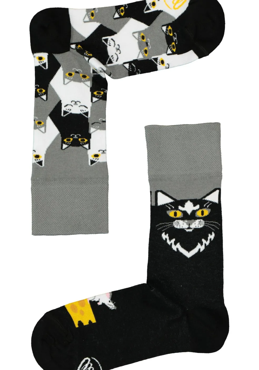 Many Mornings unisex sokken Black Cat