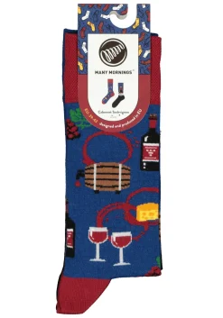 Many Mornings unisex sokken Cabernet Sockvignon