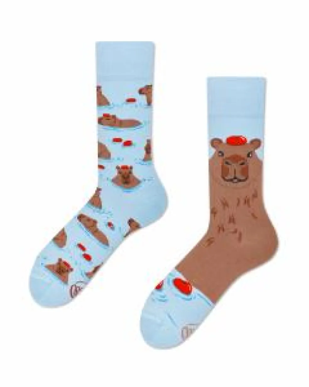 Many Mornings unisex sokken, Capybara