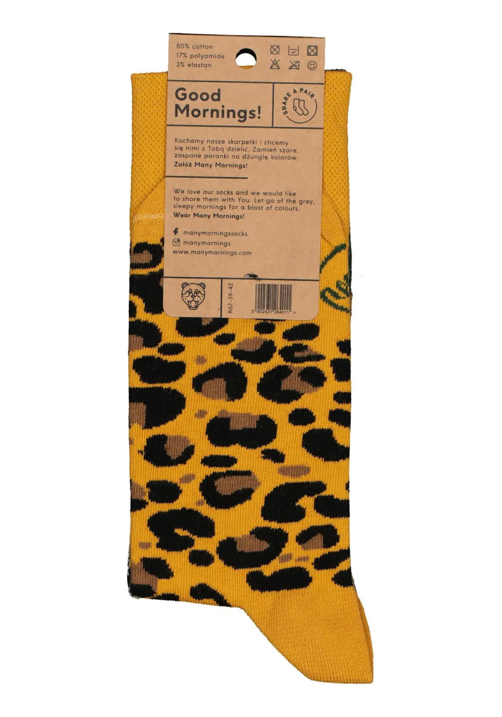 Many Mornings unisex sokken El Leopardo