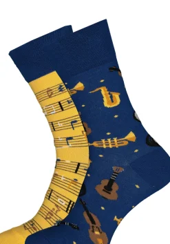 Many Mornings unisex sokken Music Notes