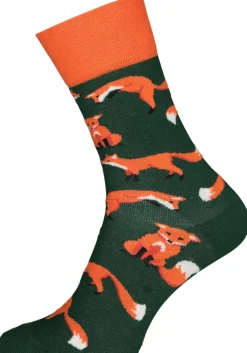 Many Mornings unisex sokken Red Fox