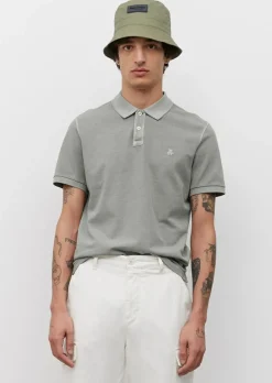Marc O'Polo regular fit polo, heren poloshirt, grijs