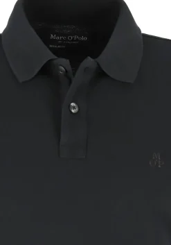 Marc O'Polo regular fit polo, heren poloshirt, zwart