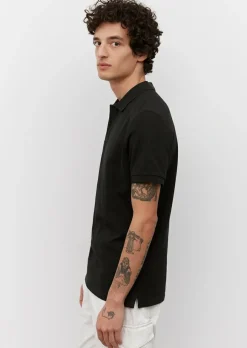 Marc O'Polo regular fit polo, heren poloshirt, zwart