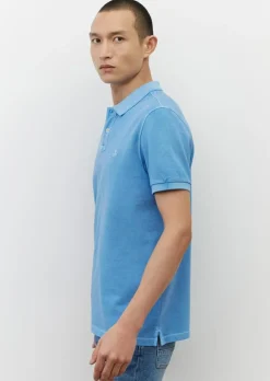 Marc O'Polo regular fit polo, heren poloshirt, azuurblauw