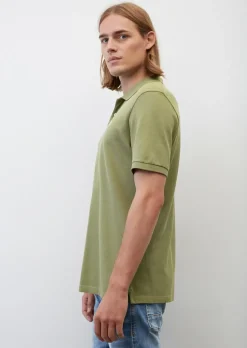 Marc O'Polo regular fit polo, heren poloshirt, olijfgroen