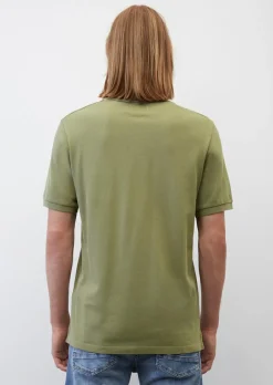 Marc O'Polo regular fit polo, heren poloshirt, olijfgroen