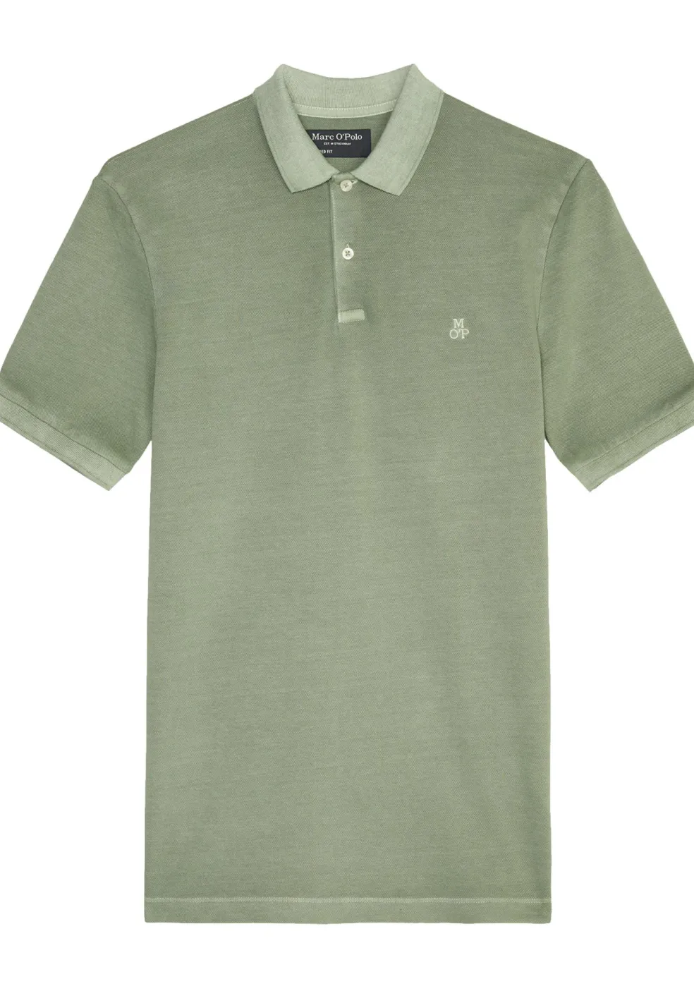 Marc O'Polo regular fit polo, heren poloshirt korte mouw, lichtgroen