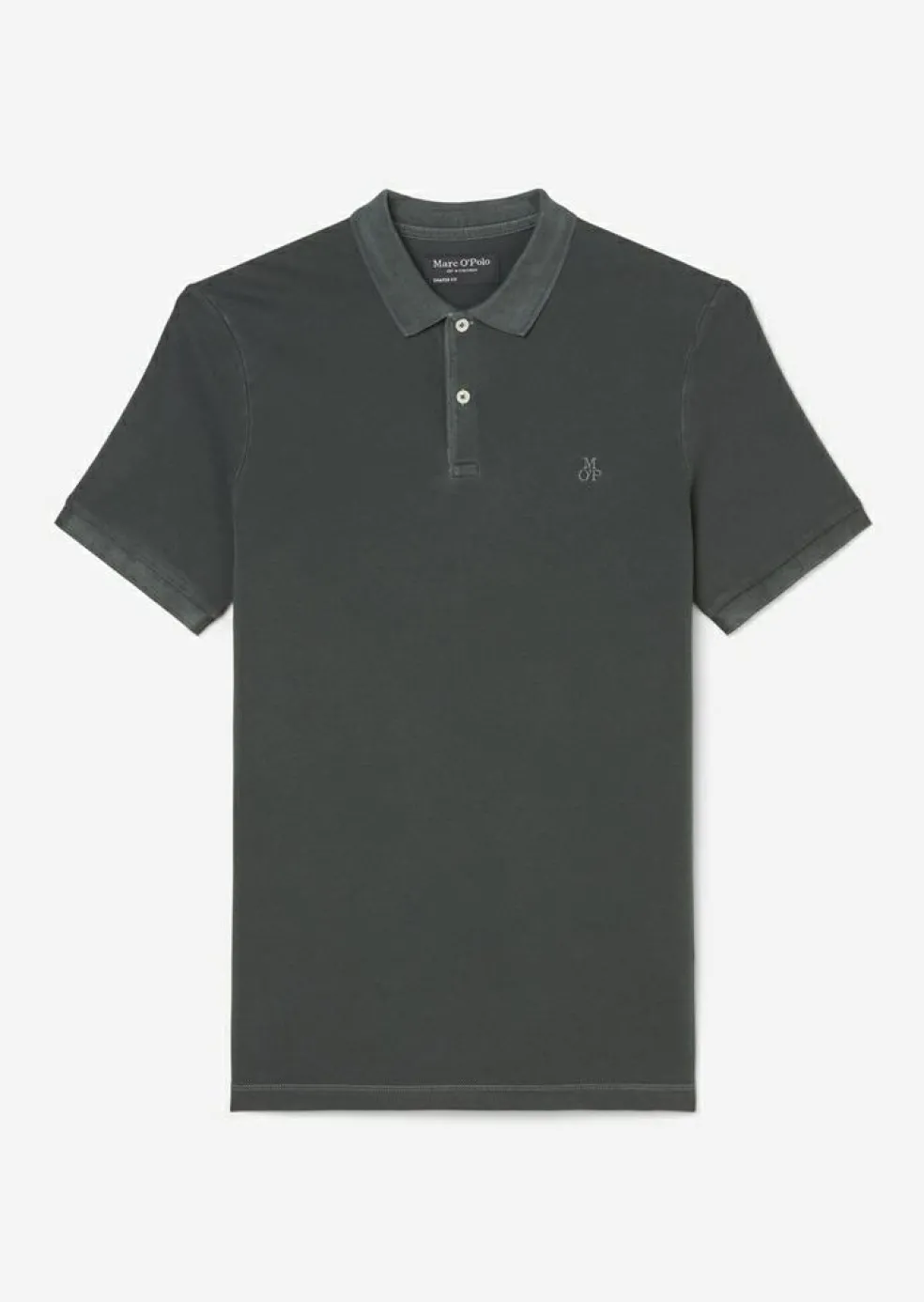 Marc O'Polo shaped fit polo, heren poloshirt, donkergrijs