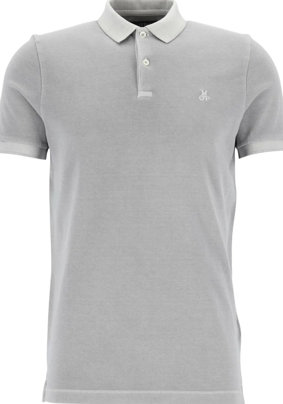 Marc O'Polo shaped fit polo, heren poloshirt, grijs