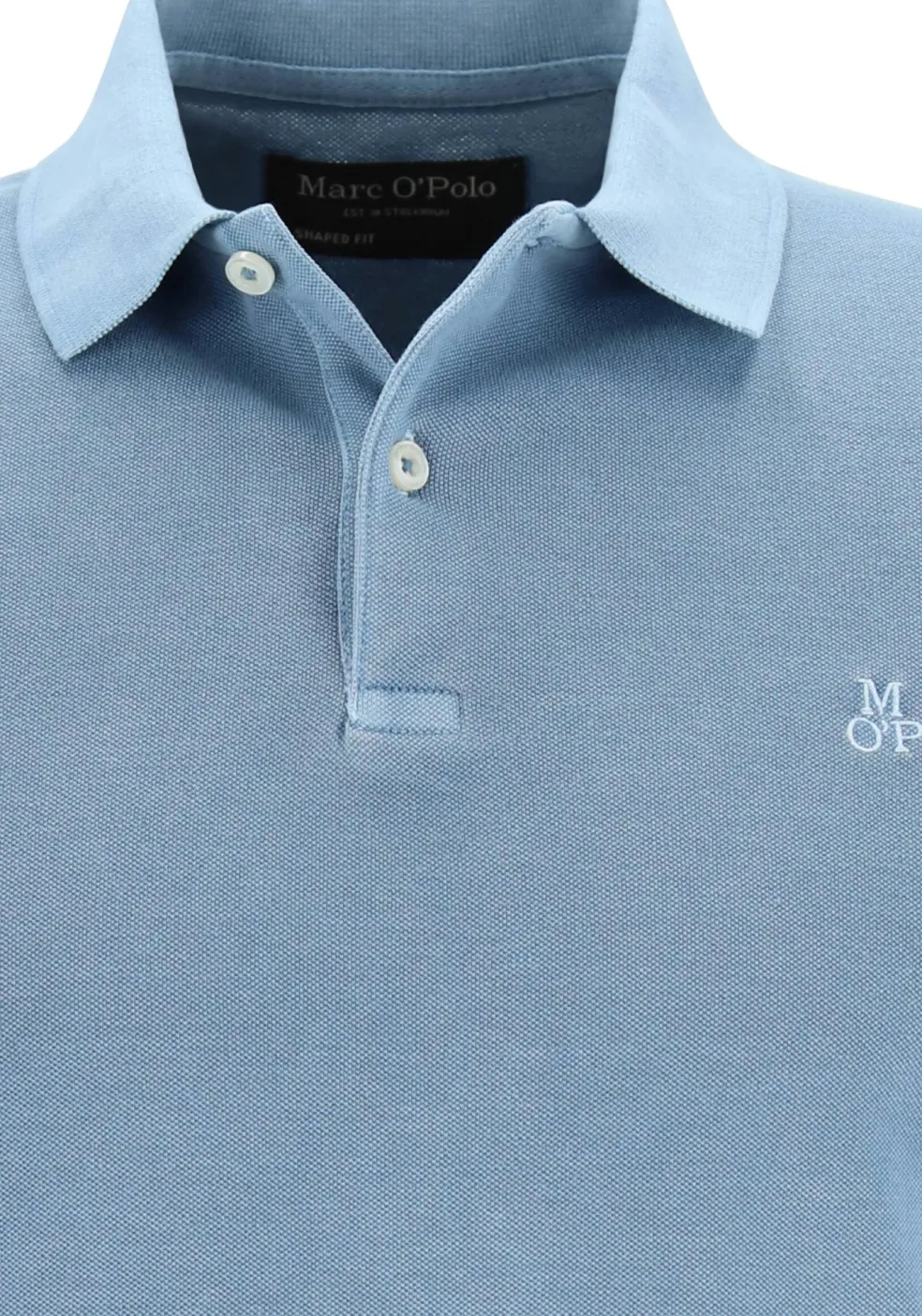 Marc O'Polo shaped fit polo, heren poloshirt, blauw