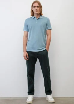 Marc O'Polo shaped fit polo, heren poloshirt, blauw