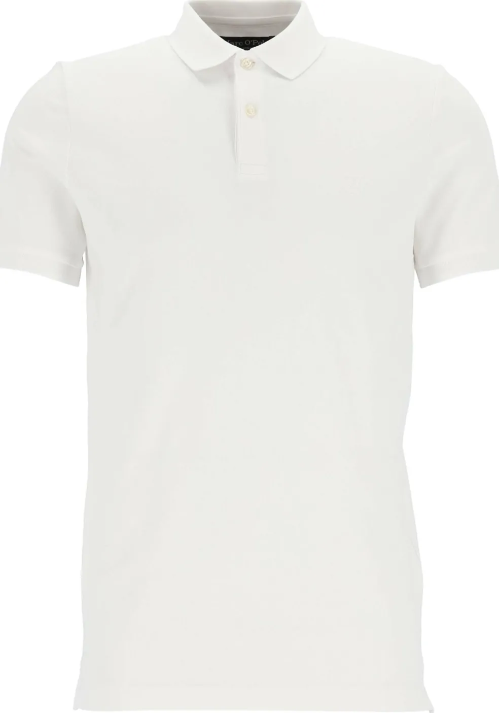 Marc O'Polo shaped fit polo, heren poloshirt, wit