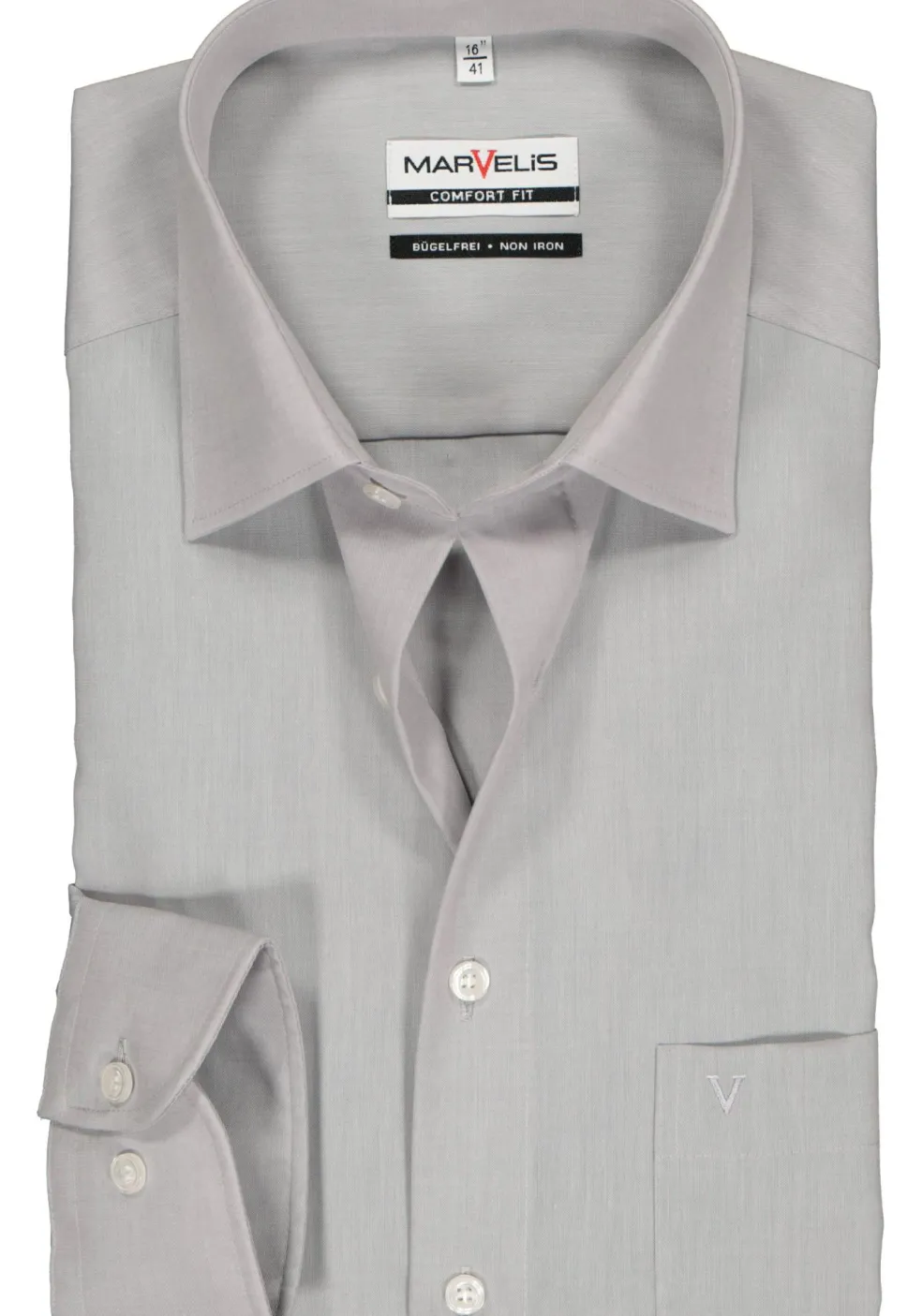 MARVELIS comfort fit overhemd, grijs