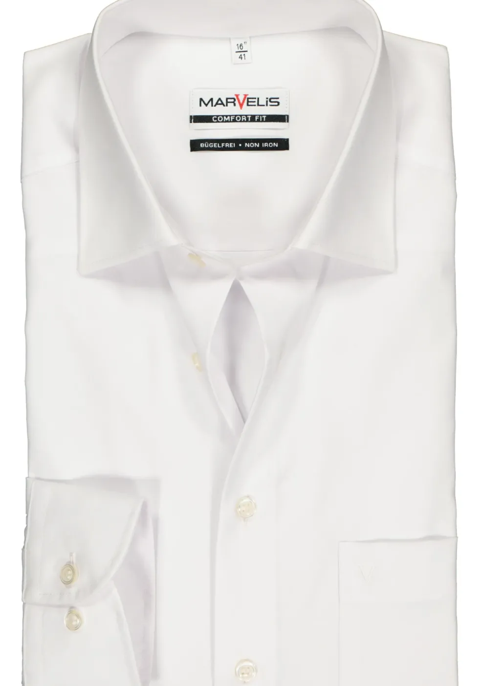MARVELIS comfort fit overhemd, wit