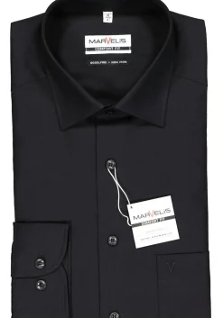 MARVELIS comfort fit overhemd, zwart
