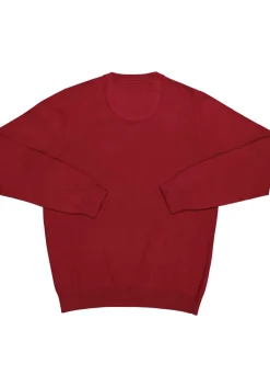 MARVELIS heren trui katoen, V-hals, rood