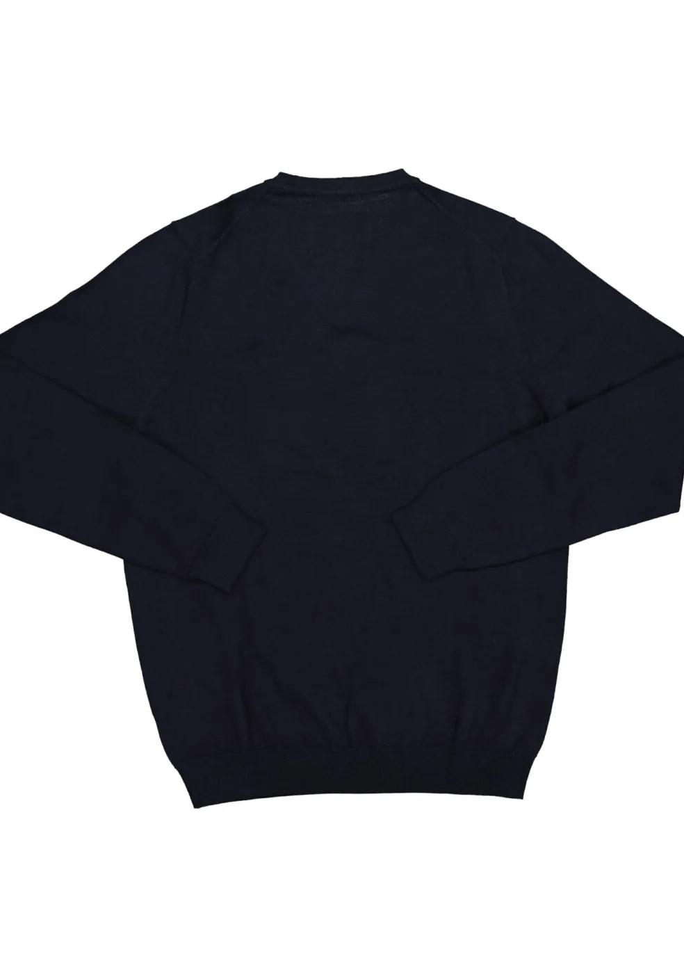 MARVELIS heren trui wol, V-hals, donkerblauw