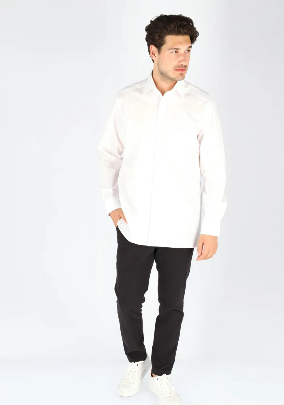 MARVELIS modern fit overhemd, wit