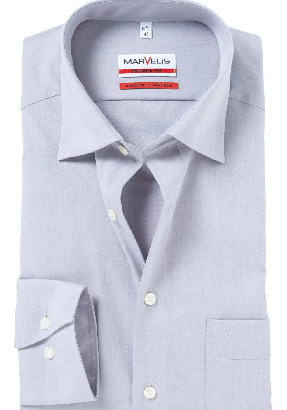 MARVELIS modern fit overhemd, grijs