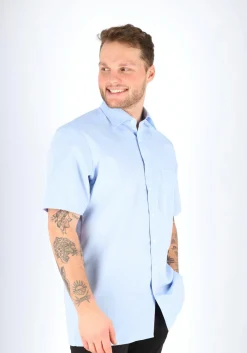 MARVELIS modern fit overhemd, korte mouw, lichtblauw