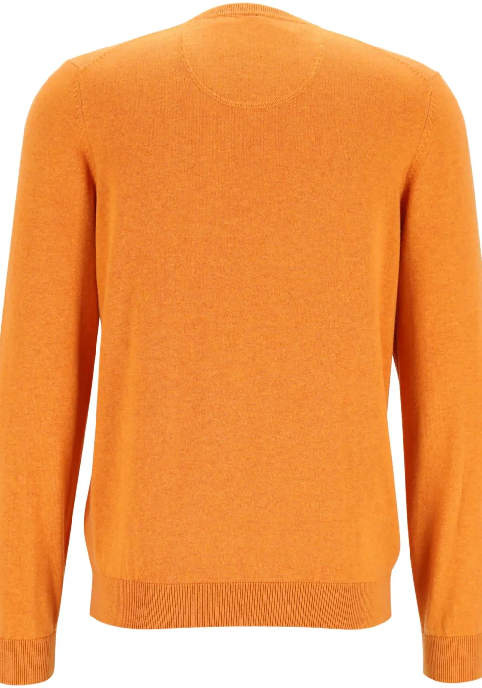 MARVELIS modern fit trui katoen, V-hals, roodoranje