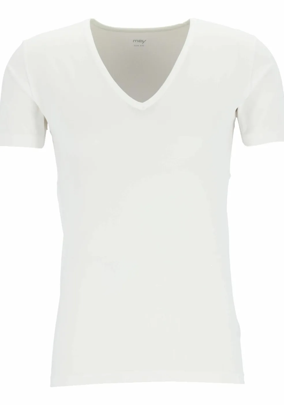 Mey Dry Cotton functional T-shirt (1-pack), heren T-shirt regular fit diepe V-hals, wit