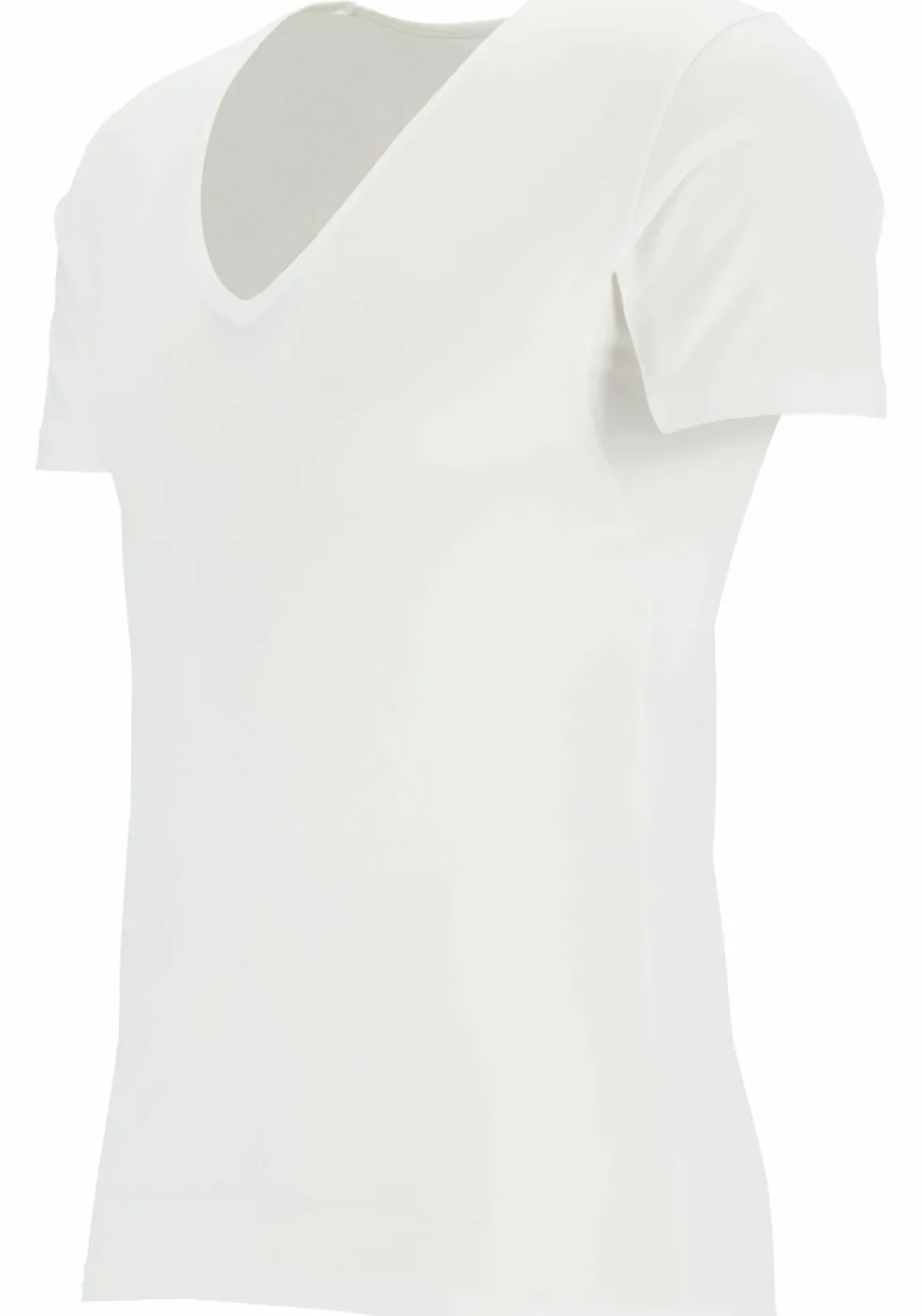 Mey Dry Cotton functional T-shirt (1-pack), heren T-shirt regular fit diepe V-hals, wit