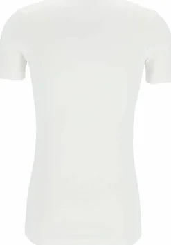 Mey Dry Cotton functional T-shirt (1-pack), heren T-shirt slim fit diepe V-hals, wit