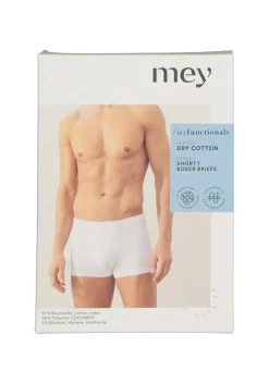 Mey Dry Cotton shorty (1-pack), heren boxer kort, wit