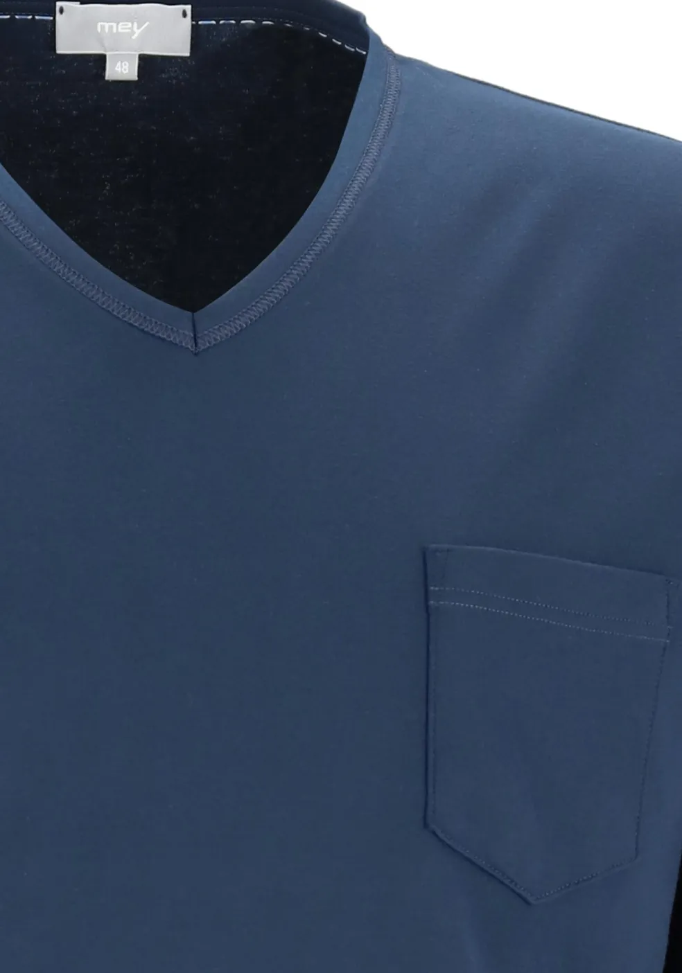 Mey heren pyjama Clyde, blauw dessin