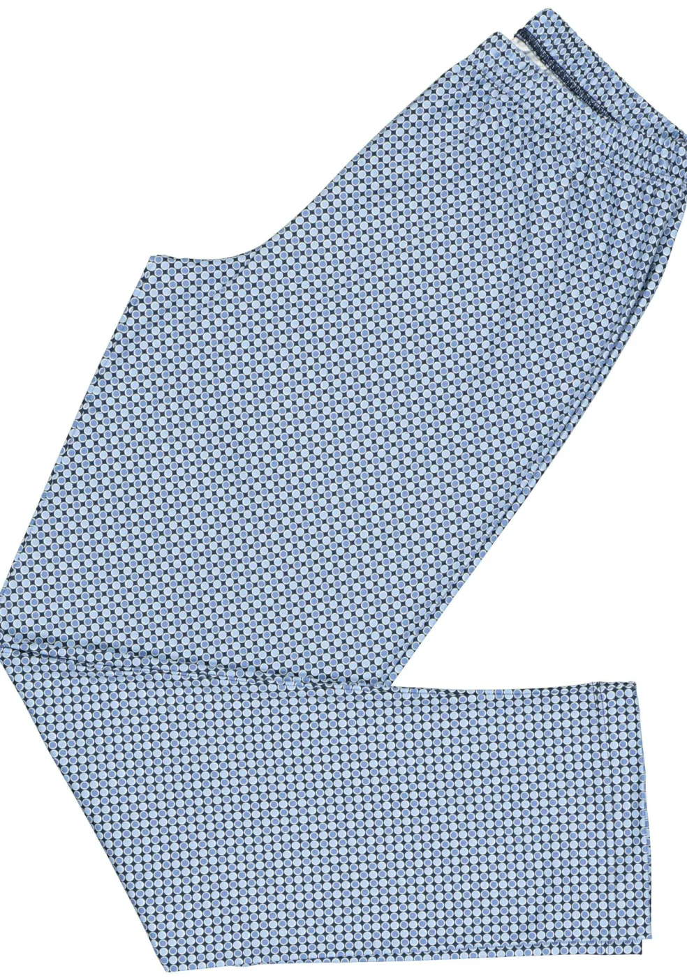 Mey heren pyjama Clyde, blauw dessin