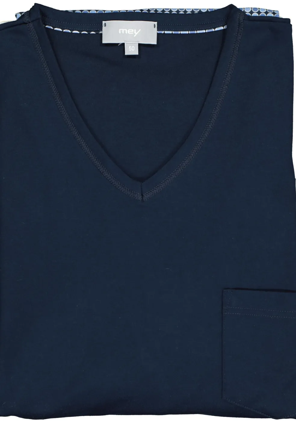 Mey heren pyjama Clyde, blauw dessin