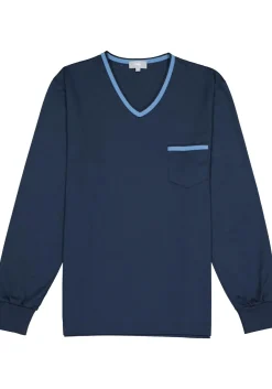 Mey heren pyjama Leongatha, donkerblauw