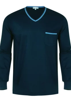 Mey heren pyjama Leongatha, donkerblauw