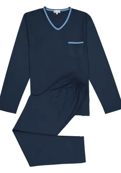 Mey heren pyjama Leongatha, donkerblauw