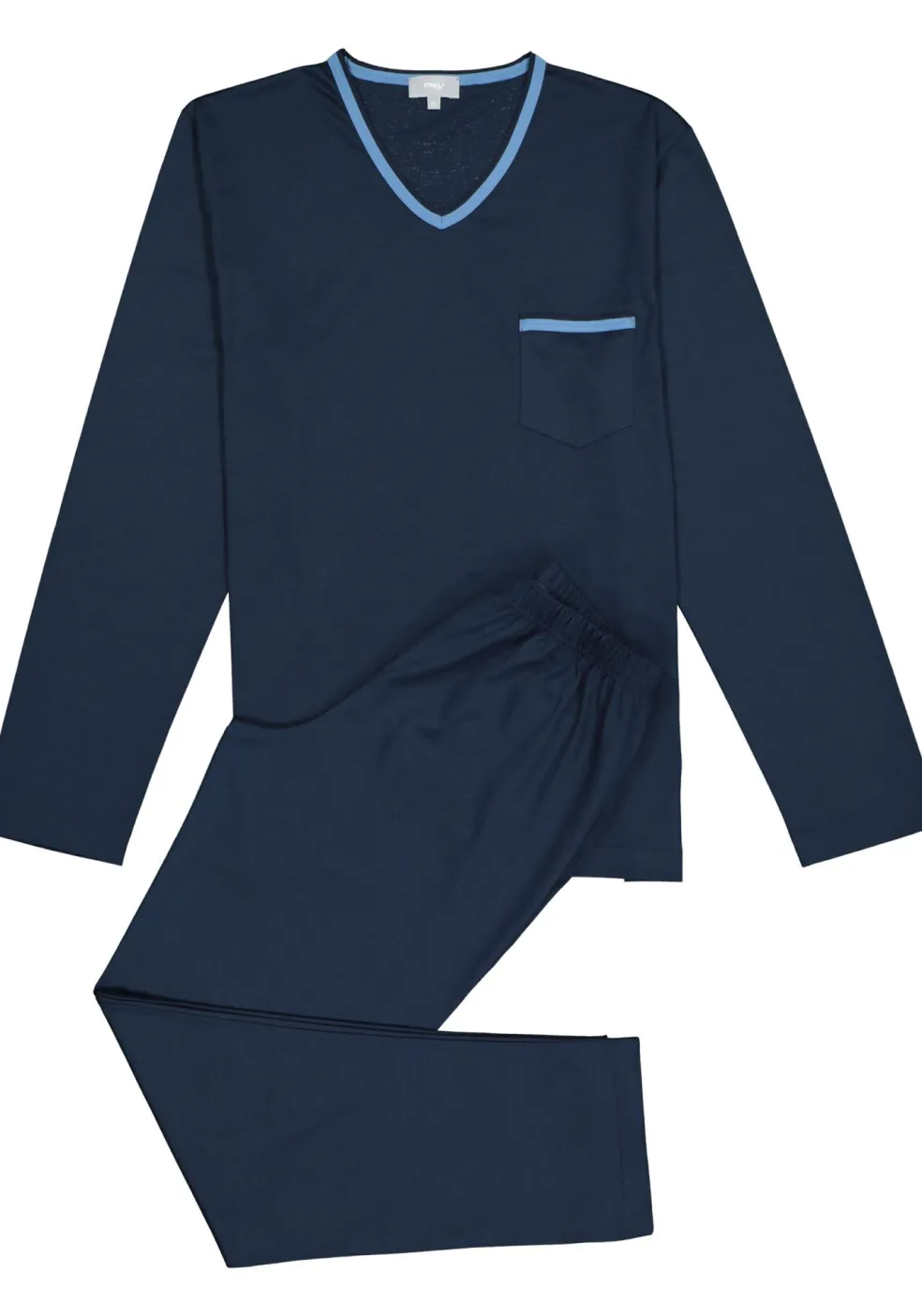 Mey heren pyjama Leongatha, donkerblauw
