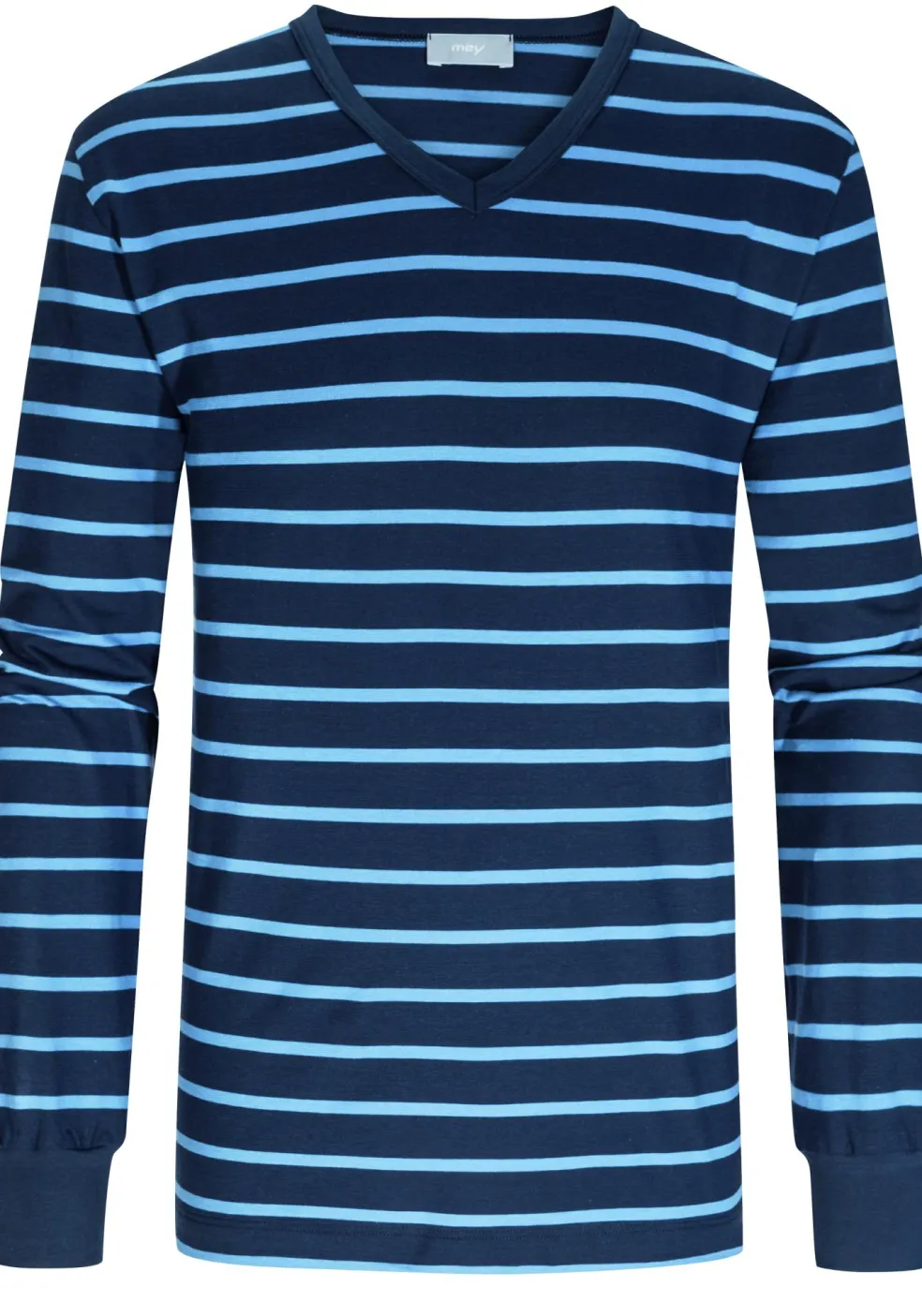 Mey heren pyjama Stratford, blauw gestreept