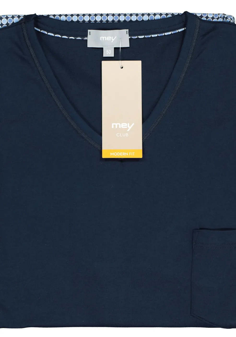 Mey heren shortama Clyde, blauw dessin