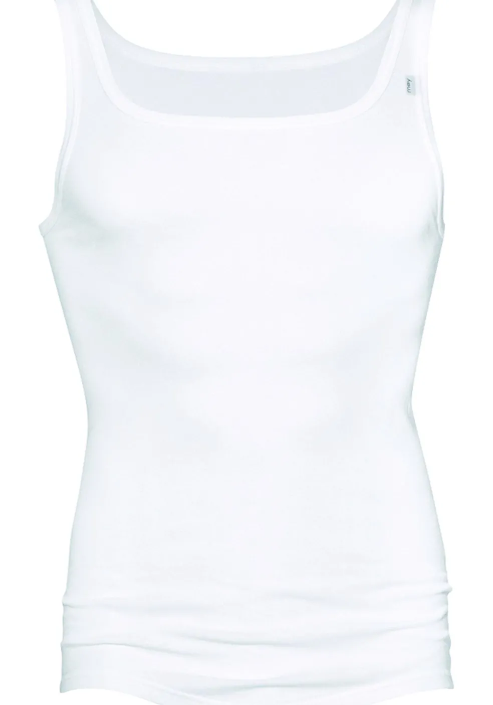 Mey Noblesse athletic shirt (1-pack), heren singlet fijn rib, wit