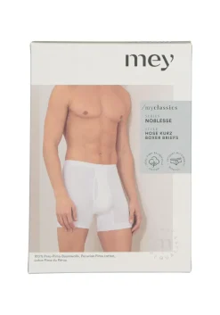 Mey Noblesse boxer briefs (1-pack), heren boxer normale lengte met gulp, wit