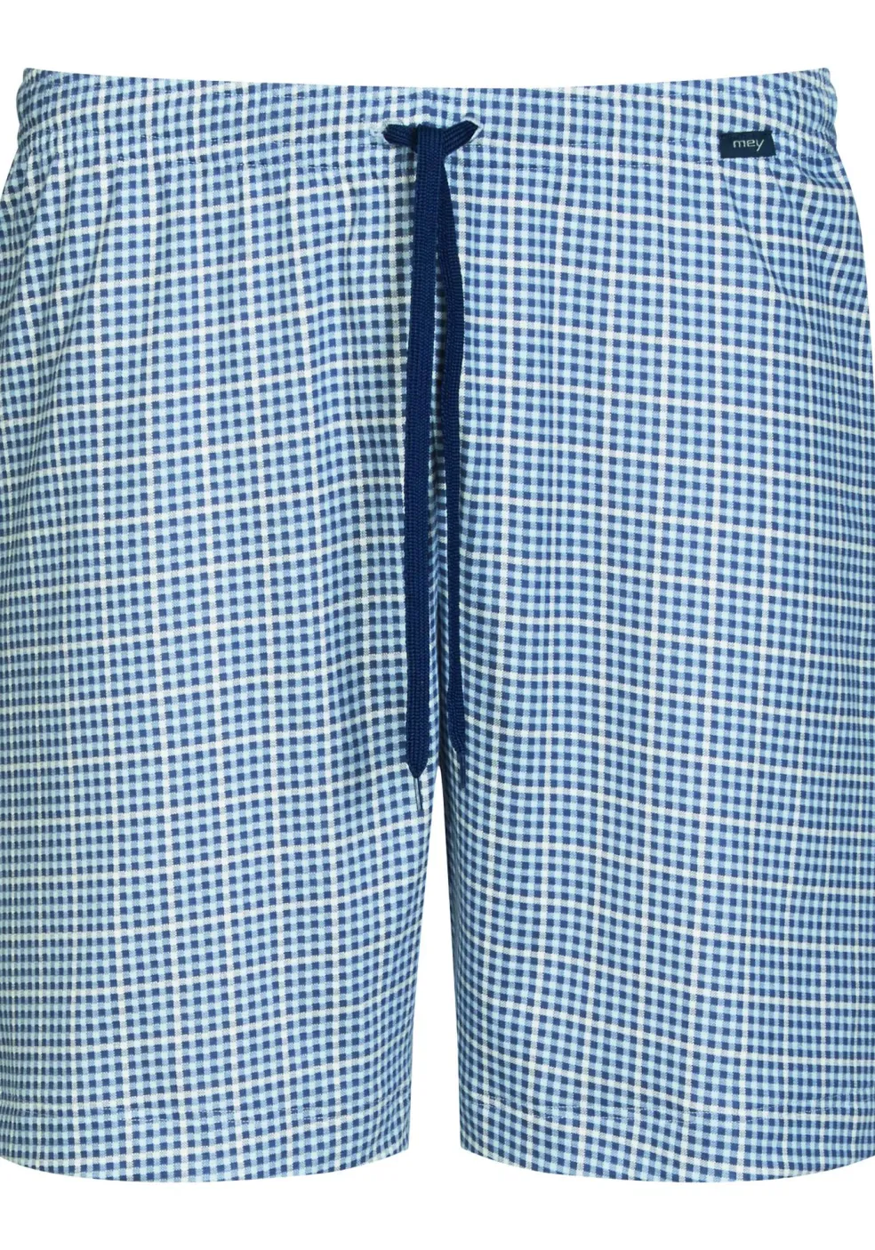 Mey pyjamabroek kort, Redesdale, blauw geruit