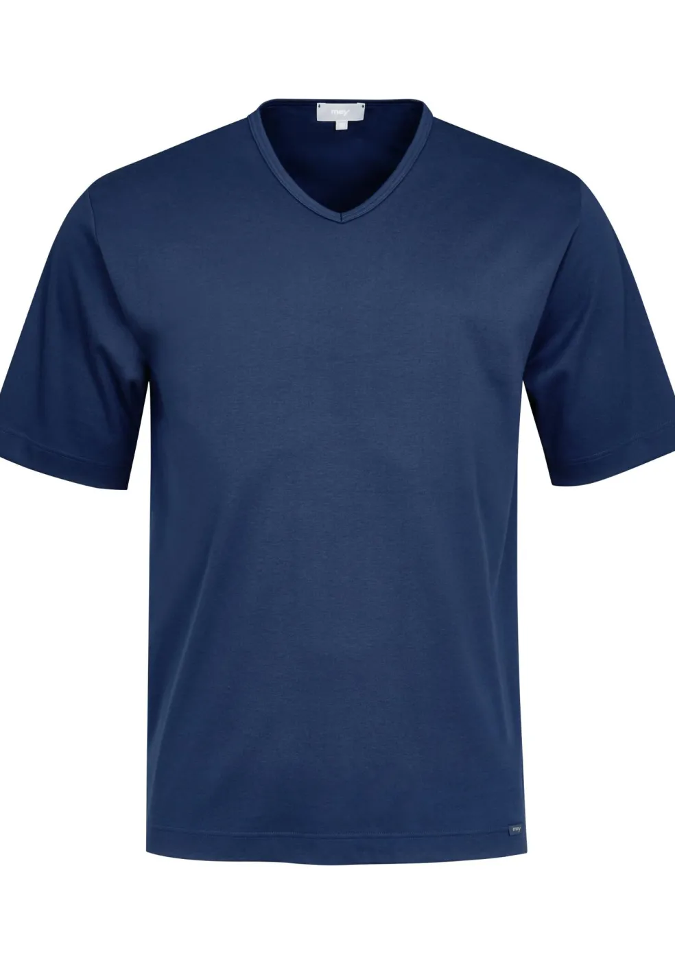 Mey pyjamashirt korte mouw, Melton, donkerblauw