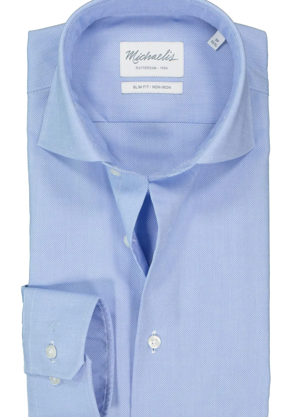 Michaelis slim fit overhemd, Oxford, lichtblauw