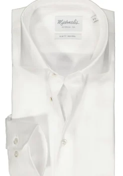 Michaelis slim fit overhemd, Oxford, wit