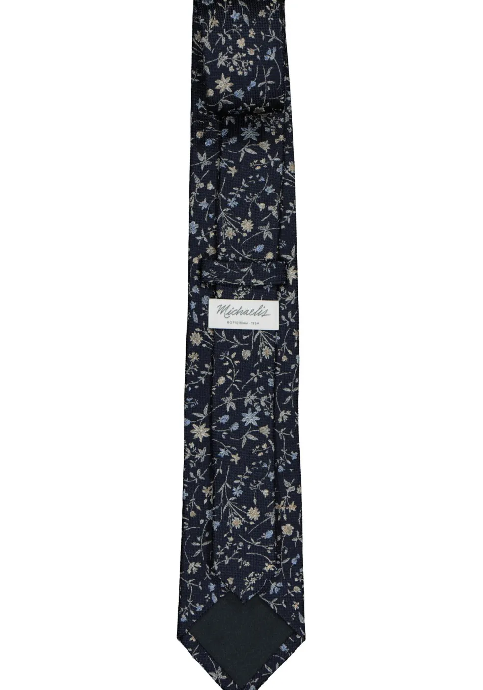 Michaelis stropdas, blauw dessin