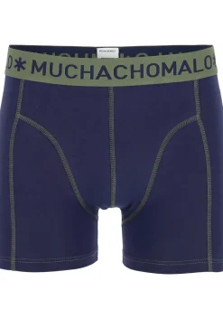Muchachomalo boxershorts (2-pack), heren boxers normale lengte, blauw en olijfgroen