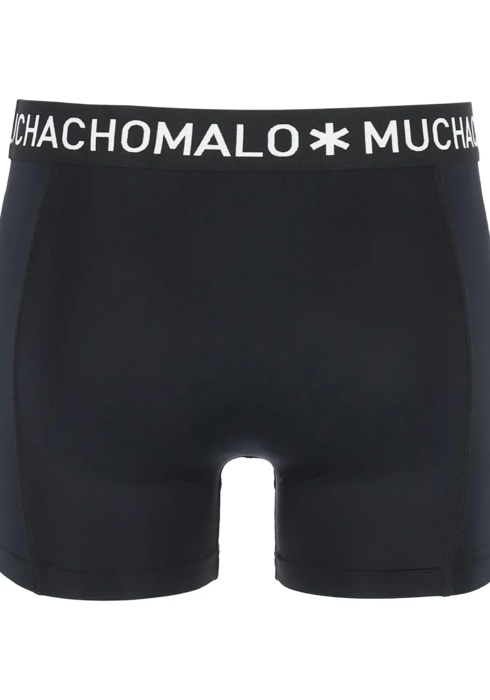 Muchchomalo microfiber boxershorts (2-pack), heren boxers normale lengte, zwart
