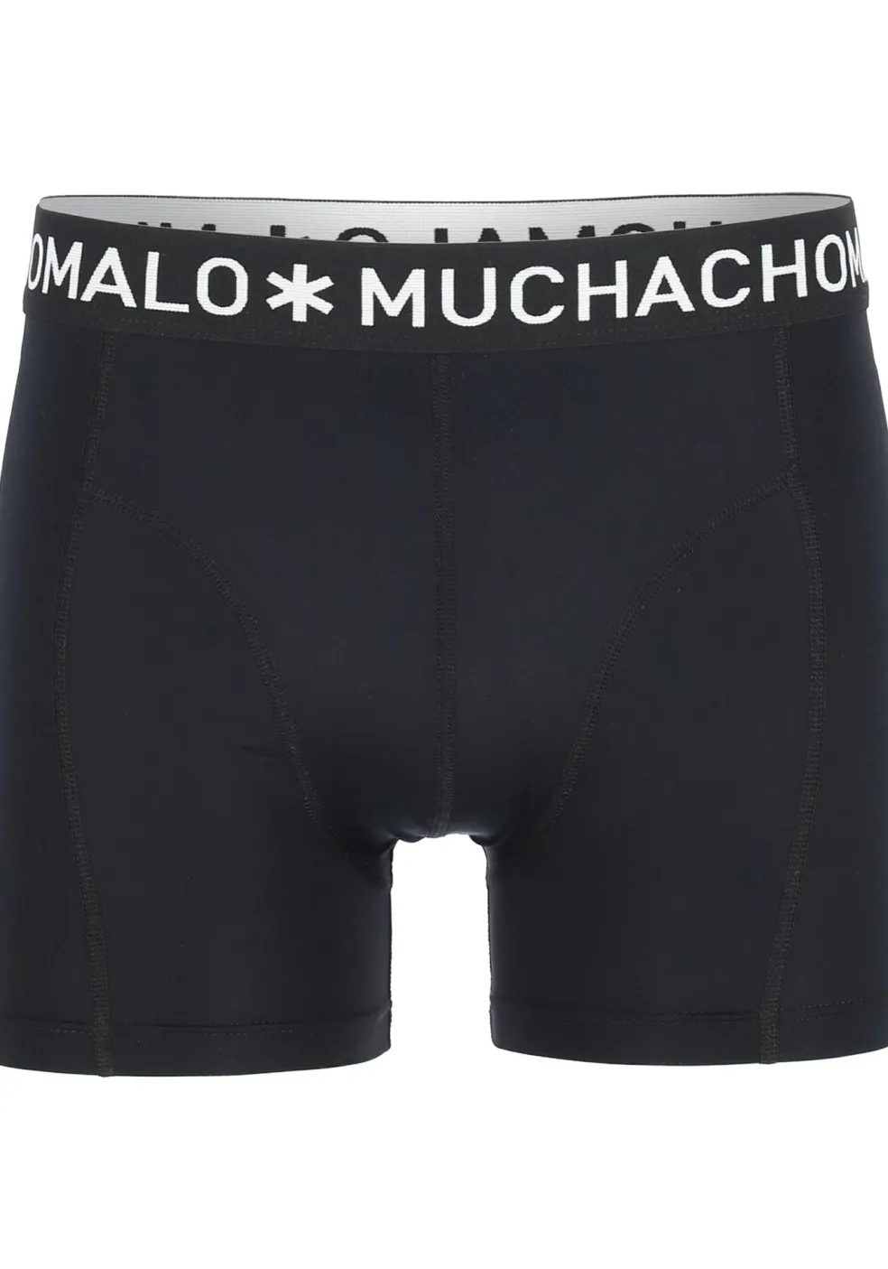 Muchchomalo microfiber boxershorts (2-pack), heren boxers normale lengte, zwart
